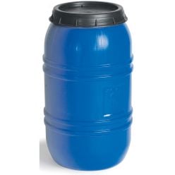 Tønde. 120 l. Blå plast - RESTSALG - 