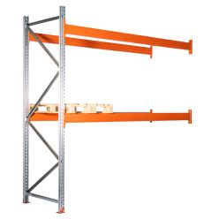 Pallereol tillægsfag. H3000 x L2725 mm / 3000 kg - El-galvaniseret + RAL2004 - Pallereoler