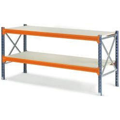 Arbejdsbord på fod. H1000 x B1900 x D1200 mm - Værkstedsinventar