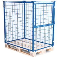 Gitterramme H1200 mm. Låge på kortsiden. Blå - Gitterrammer