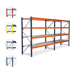 Byg selv lagerreol i 10 farver - Tunglastreoler i 10 farver