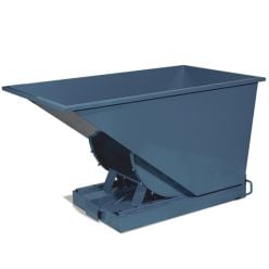Tipcontainer åben. 600 l. RAL5019 Capri blue - Lagerinventar