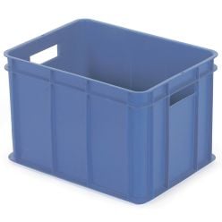 1/8 plastkasse / pallekasse. Blå - Lagerinventar