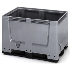 Bigbox B1200 x D0800 mm. Med 3 meder. Grå - Lagerinventar