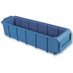 Lagerkassette. H90 x B116 x D400 mm. Blå - Plastkasser