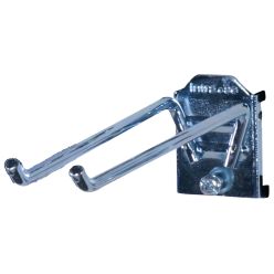 Dobbeltkrog L150 mm B25 mm. 3 stk. - Tilbehør til værktøjstavler