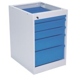 Skuffesektion med 5 skuffer. Til arbejdsbord - Arbejdsborde
