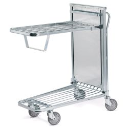 Butiksvogn med fjederbelastet overhylde - Butiksvogne