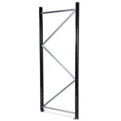 Lagerreol stige H2500 x D1000 mm. RAL9005 Jet black - Stiger