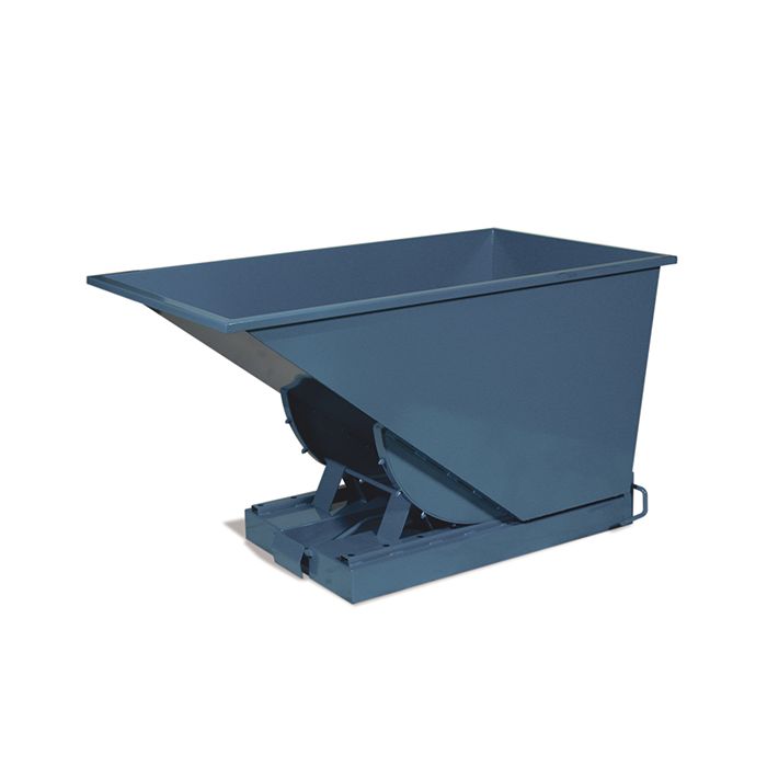 Tipcontainer åben. 600 l. RAL5019 Capri blue. RESTSALG - Med små skrammer og buler - 