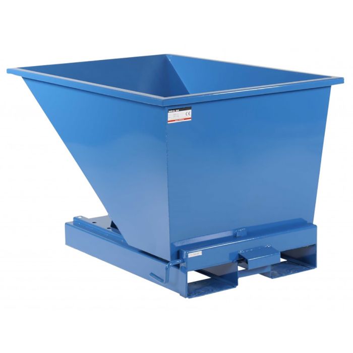 Tipcontainer åben. 300 l. RAL5019 Capri blue. RESTSALG - Med små skrammer og buler. - 