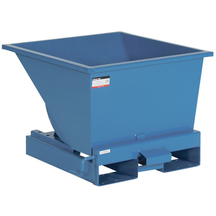Tipcontainer åben. 150 l. RAL5019 Capri blue. RESTSALG - Med små skrammer og buler. - 