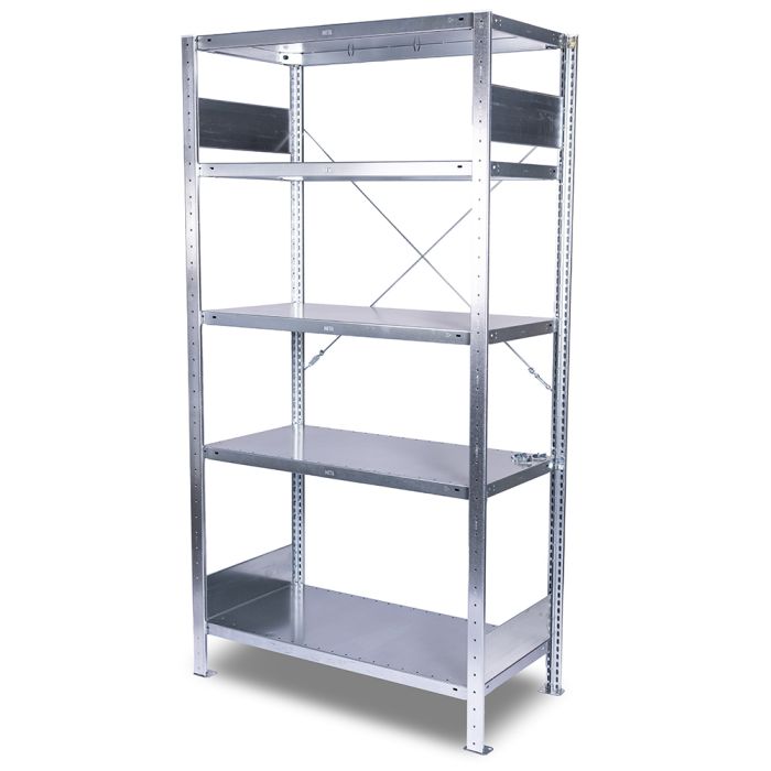 Meta Clip reol med 5 hylder. H2000 x L1756 x D500 mm - RESTSALG - 