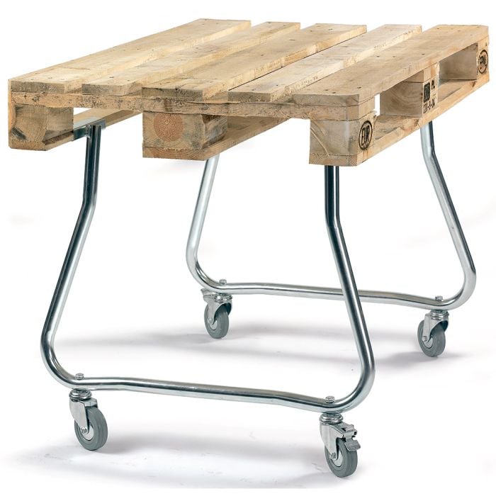 Palleben med hjul til EUR-palle, Højde 950 mm -